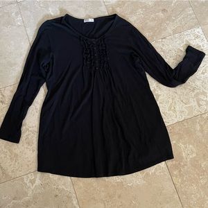 Old Navy Tuxedo Ruffled Top